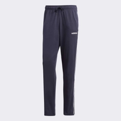 Quần Adidas Nam Chính Hãng - ESSENTIALS 3-STRIPES TAPERED OPEN HEM PANTS - Xanh | JapanSport DU0457