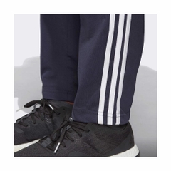 Quần Adidas Nam Chính Hãng - ESSENTIALS 3-STRIPES TAPERED OPEN HEM PANTS - Xanh | JapanSport DU0457