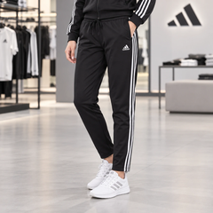 Bộ Thể Thao  Adidas Nữ Chính Hãng - Essentials 3-Stripes Track Suit - Đen | JapanSport GM5534