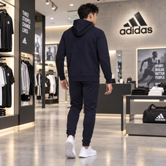 Bộ thể thao cao cấp  Adidas Chính hãng - Essentials 4Gameday Full-Zip Nam - Blue | JapanSport HE1812+GV5301