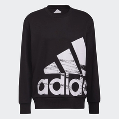 Áo Khoác Adidas Nam Chính Hãng - Essentials Brandlove French Terry Sweatshirt - Đen | JapanSport HE1781