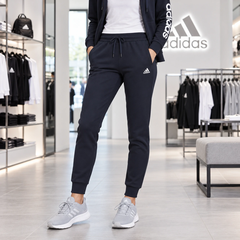 Bộ Thể Thao Adidas Nữ Chính Hãng - Essentials Logo French Terry Track Suit - Navy | JapanSport H07869