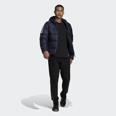 Áo Khoác Lông vũ Adidas Chính hãng - Essentials Midweight Down Hooded Jacket - Xanh | JapanSport GT9133