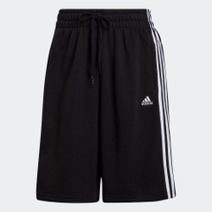 Quần Shorts Adidas Nữ Chính Hãng - Essentials Studio Lounge 3-Stripes - Đen | JapanSport HD1814
