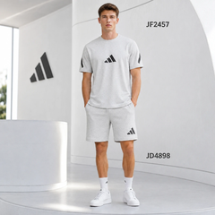 Quần Short Adidas Chính Hãng - Future Icons 3 Bar Logo Shorts - Màu Xám | JapanSport JD4898