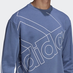 Áo dài tay nam Adidas Chính hãng - Giant Logo Sweatshirt Nam - Xanh | JapanSport GK9375