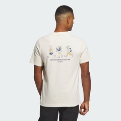 Áo Phông Adidas Nam Chính Hãng - Graphic Polygiene 230 GSM short sleeve t-shirt - Màu nâu | JapanSport IS0287