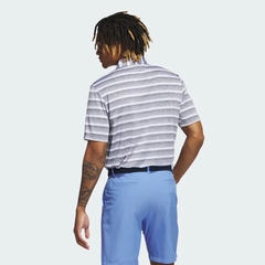 Áo Polo Adidas Nam Chính Hãng - TWO-COLOR STRIPED POLO - Màu Xanh/Xám | JapanSport HR7983