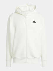 Áo Khoác Adidas Chính Hãng - Z.N.E. Premium Full-Zip Hooded Track Jacket - Màu Be | JapanSport IR5208