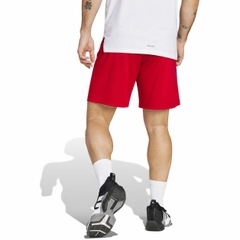 Quần Short Adidas Nam Chính Hãng - D4T Woven Kansas University - Màu Đỏ | JapanSport JE4526