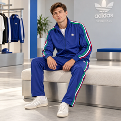 Bộ Thể Thao Nam Adidas Chính Hãng - Originals Firebird – Màu xanh | JapanSport KC7052 KC9503