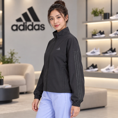 Áo Khoác Adidas Nữ Chính Hãng - Pacer All Gym Tonal 3-Stripes Woven Jacket - Màu Đen | JapanSport IW8167