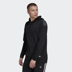 Áo Hoodie Nam Chính  Hãng - RVL 3-Stripes Hoodie - Đen | JapanSport HE2271