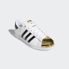 Giày Adidas Nam Nữ Chính Hãng - SuperStar Metal Toe - White/Black/Gold | JapanSport - FV3310