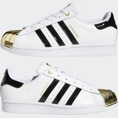 Giày Adidas Nam Nữ Chính Hãng - SuperStar Metal Toe - White/Black/Gold | JapanSport - FV3310