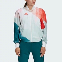 Áo Khoác Adidas Nữ Chính Hãng - Team Hungary Podium Jacket - Xanh/Trắng/Đỏ | JapanSport GF0291