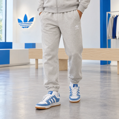 Bộ thể thao Nam Adidas Chính Hãng - Trefoil Essentials Full-Zip - Màu xám | JapanSport JY6167 JY6194