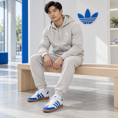Bộ thể thao Nam Adidas Chính Hãng - Trefoil Essentials Full-Zip - Màu xám | JapanSport JY6167 JY6194