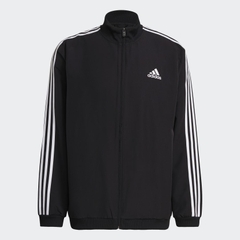 Áo Khoác Nam Adidas Chính hãng - AEROREADY Essentials Regular-Fit 3-Stripes Track Suit - Đen | JapanSport GK9950