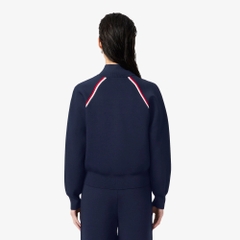 Áo Khoác Lacoste Chính Hãng - High-Neck Zip Front Double Face Sweater - Màu Navy | JapanSport  AF0243-51-J7E
