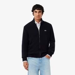 Áo Khoác Lacoste Chính hãng - Men's Wool Zip-Up Sweater - Màu Navy | JapanSport AH5181-51-166