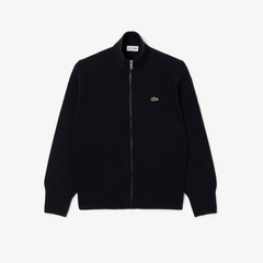 Áo Khoác Lacoste Chính hãng - Men's Wool Zip-Up Sweater - Màu Navy | JapanSport AH5181-51-166