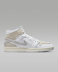 Giày Nike Nam Chính Hãng - Air Jordan 1 Mid SE Craft - Trắng | JapanSport DM9652-120