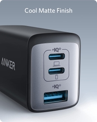 Củ sạc nhanh Anker Chính hãng - Sạc 3 Cổng Anker 735 Nano II 65W - A2667 (Series 7) | JapanSport