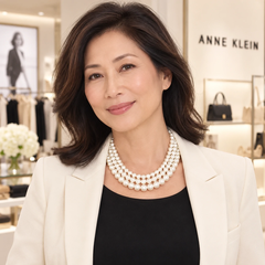 Vòng giả ngọc trai Nữ Anne Klein Chính Hãng - Giả Ngọc Trai 3 Tầng, Tông Vàng Sang Trọng | JapanSport  60507451