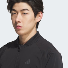 Áo Khoác gió Nam Adidas Chính Hãng - Áo Khoác Dài Tay Khóa Kéo Dọc Thân - Màu đen | JapanSport JL7949