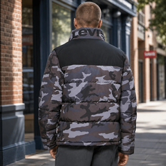 Áo Khoác Levi's Chính Hãng - Arctic Cloth Retro Bubble Puffer Jacket - Màu trắng | JapanSport LM9RP705-GCA
