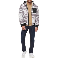 Áo Khoác Levi's Chính Hãng - Diamond Quilted Sherpa Lined Bomber Jacket - Màu Kem | JapanSport LM1RN592-4w1