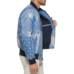 Áo Khoác Levi's Chính Hãng - Quilted Open Bottom Bomber - Màu xanh | JapanSport LM2RP433-lin
