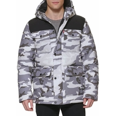 Áo Khoác Levi's Chính Hãng - Quilted Four Pocket Parka Hoody - Màu Camo | JapanSport LM0RP320-2W1