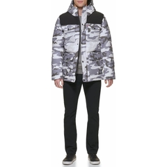 Áo Khoác Levi's Chính Hãng - Quilted Four Pocket Parka Hoody - Màu Camo | JapanSport LM0RP320-2W1