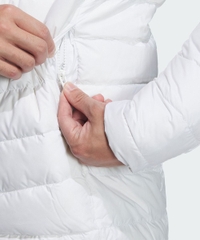 Áo Khoác lông vũ Adidas Chính Hãng - Ấm áp, chống thấm nước, có khóa kéo toàn phần WIND.RDY - Màu Trắng | JapanSport HZ6070