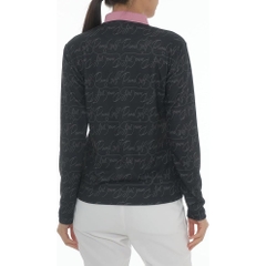 Áo Polo Puma Nữ Chính Hãng -W Stretch Pique AOP - Màu đen | JapanSport 630586-01
