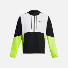 Áo Khoác gió Under Armour Chính Hãng - Legacy Windbreaker Jacket - Màu xanh/trắng | JapanSport 1382875-002