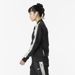 Áo Mizuno Chính Hãng - MC Line Stretch Sweat Track Jacket - Đen | JapanSport 32MCB335-09