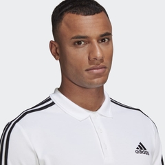 Áo Polo Adidas Chính hãng - Essentials Piqué Embroidered Small Logo 3 AEROREADY - Trắng | JapanSport GK9138