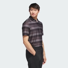 Áo Polo Adidas Nam Chính Hãng - ULTIMATE365 HEAT.RDY STRIPE - Đen/Xám  | JapanSport IV7200
