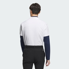 Áo Dài Tay Golf Adidas Nam Chính Hãng - Play Green AEROREADY 2-in-1 - Màu Trắng/Xanh| JapanSport HY0964