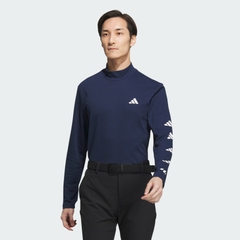 Áo Dài Tay Golf Adidas Nam Chính Hãng - Play Green AEROREADY 2-in-1 - Màu Trắng/Xanh| JapanSport HY0964
