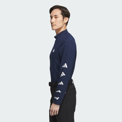 Áo Dài Tay Golf Adidas Nam Chính Hãng - Play Green AEROREADY 2-in-1 - Màu Trắng/Xanh| JapanSport HY0964