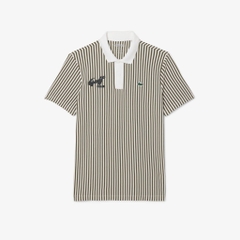Áo Polo Golf Lacoste Nam Chính hãng -  Dáng Rộng Sọc Điều Hòa Nhiệt Độ - Màu Xanh | JapanSport DH4803-51-J1Y