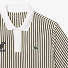 Áo Polo Golf Lacoste Nam Chính hãng -  Dáng Rộng Sọc Điều Hòa Nhiệt Độ - Màu Xanh | JapanSport DH4803-51-J1Y