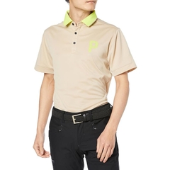 Áo Polo Golf Puma Chính Hãng - Stretch Kanoko P Logo - Màu Nâu | JapanSport 627602-03