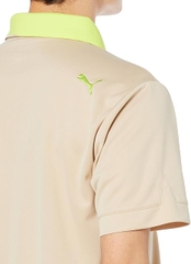 Áo Polo Golf Puma Chính Hãng - Stretch Kanoko P Logo - Màu Nâu | JapanSport 627602-03