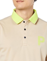 Áo Polo Golf Puma Chính Hãng - Stretch Kanoko P Logo - Màu Nâu | JapanSport 627602-03