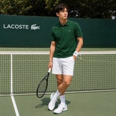 Áo Polo Lacoste Chính hãng - Dáng Cổ Điển Piqué Marl - Có đốm - Màu Xanh | JapanSport Ph5920-51-8IN